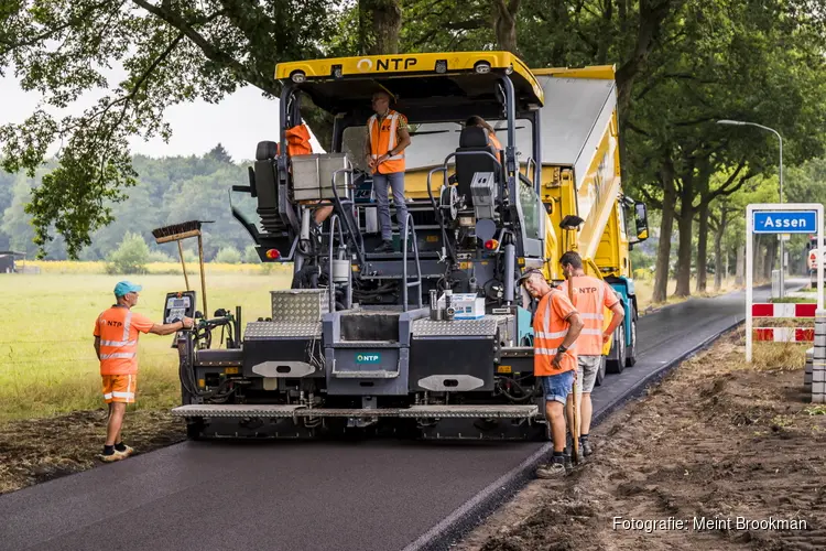 In Assen ligt nu het duurzaamste stukje asfalt van Nederland
